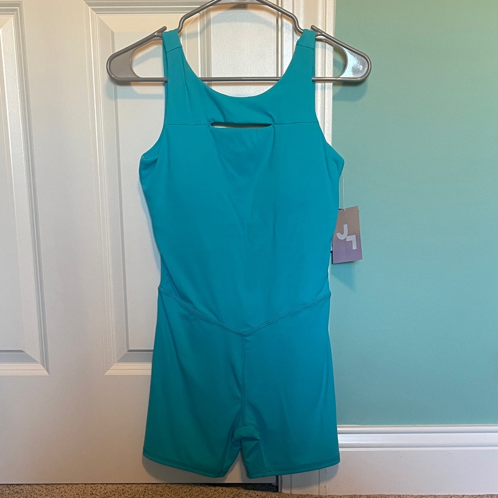 JoyLab Teal Sleeveless Romper